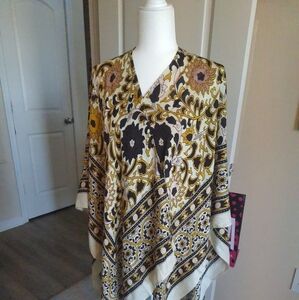 Free People Multicolor Floral Tunic/ Duster